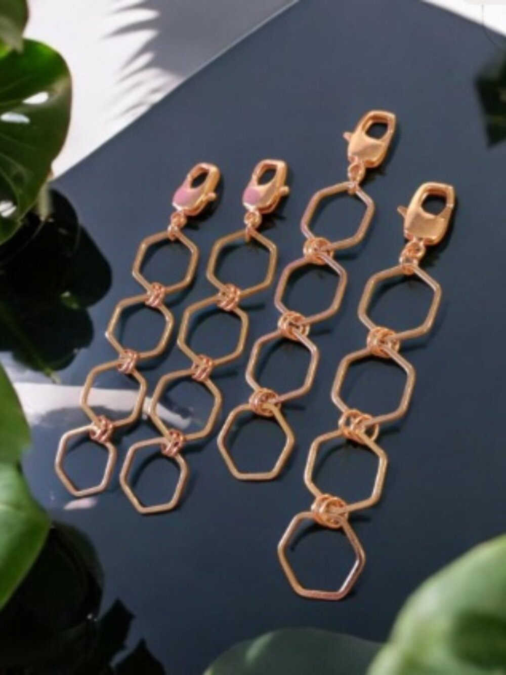 Rose Gold Necklace Extender, 3 inch Chunky Chain, Adjustable